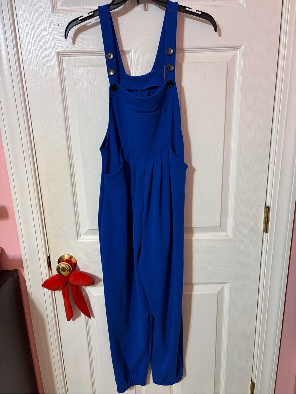 Women Blue Overalls One-Piece Jumpsuit